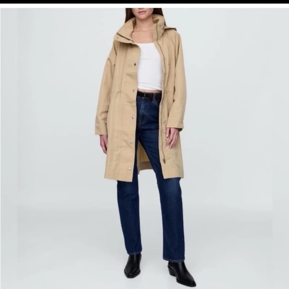 NWT Gap Oversized Nylon Parka in Khaki tan
size XXL - Picture 2 of 12